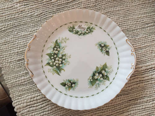 Royal Albert Flowers of the Month Cake Plate