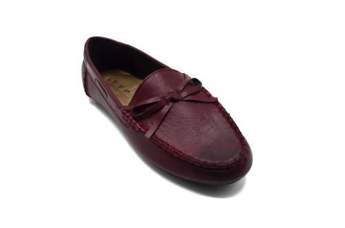 TTP Women`s Slip-On Moccasin with Ribbon Decor