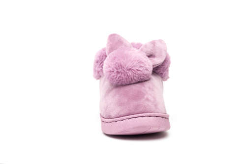 TTP Suede Slippers with Fluffy Faux furs and Bunny Decor NB2021