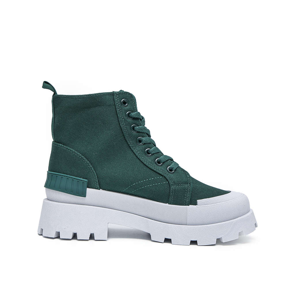 TTP Ladies Contrast Fashion Ankle Boots XB8231-Green