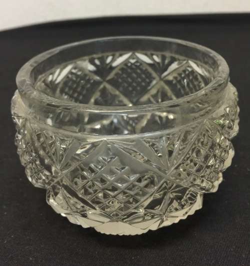 19th century Antique rose cut crystal, height - 63 mm , width - 93 mm