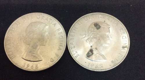 Great Britain 1965 Crown Commemorating the Great Winston Churchill (1874 - 1965) - as per scan