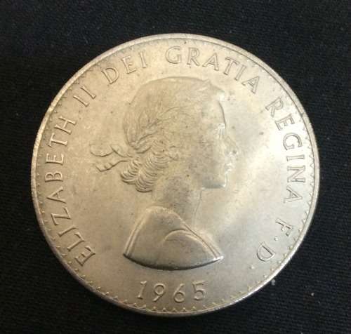 Great Britain 1965 Crown Commemorating the Great Winston Churchill (1874 - 1965) - as per scan