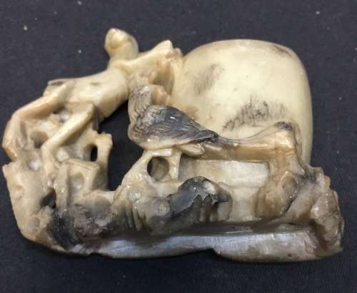 Chinese Antique - Old Chinese Jade Carving - Monkey - Eagle