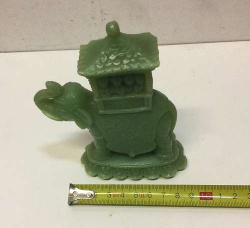 Detailed Green Oriental Elephant Paperweight!!!