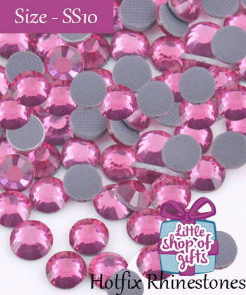 Hotfix Rhinestones - Rose - SS10 (3mm) - 500 pieces