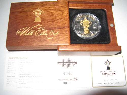 RWC 2011 Webb Ellis Cup Coin