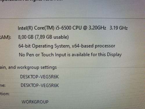 PC I5 6th Gen 6500 128GB SSD Super Fast