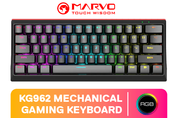 MARVO KG962 Mechanical Gaming Keyboard - Blue Switch