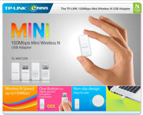 TP-LINK WN723N 150MBPS MINI WIRELESS USB ADAPTER [TL-WN723N]