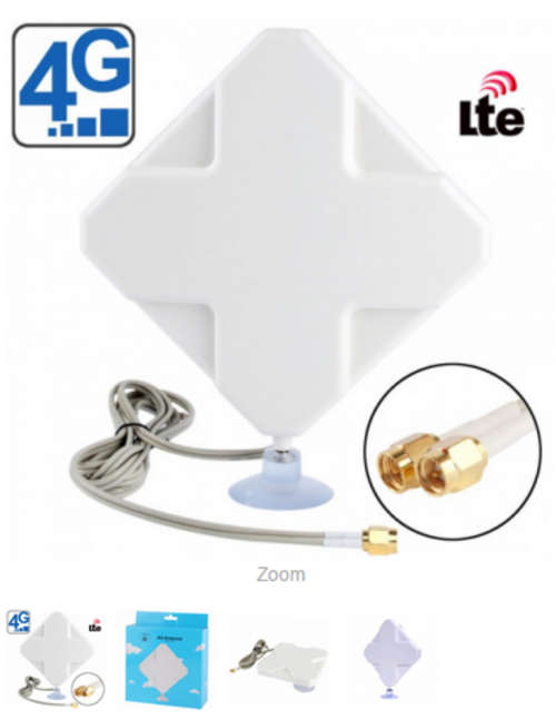 4G LTE antenna, 35dbi, Two SMA connector (official antenna for B593)