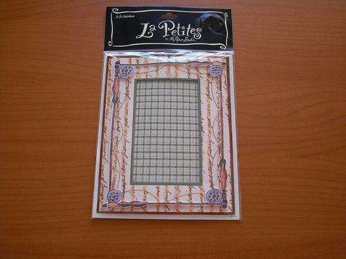 Gone Fishing 3D sticker, frame