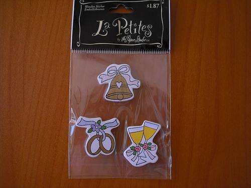 Wooden Embellishment: wedding bell, ring