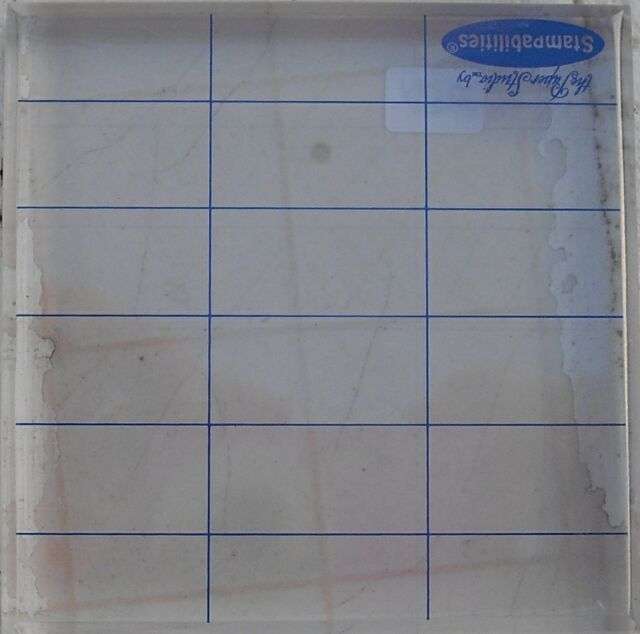 Clear mounting block 3in by 3in