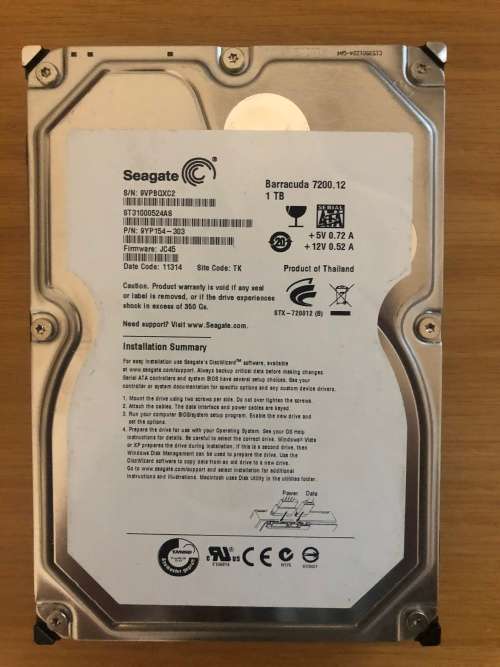 Seagate Barracuda 1TB Hard Drive