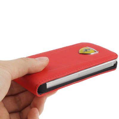 Iphone 5 Ferrari Vertical Flip Leather Case Red