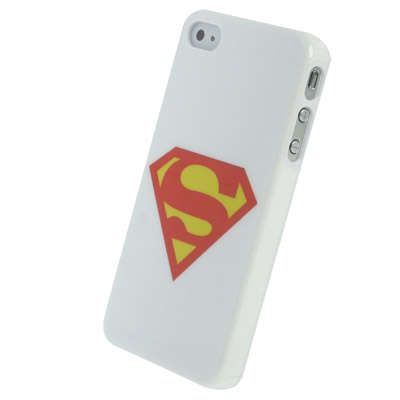 IPHONE 4/4s Superman Plastic Cover White