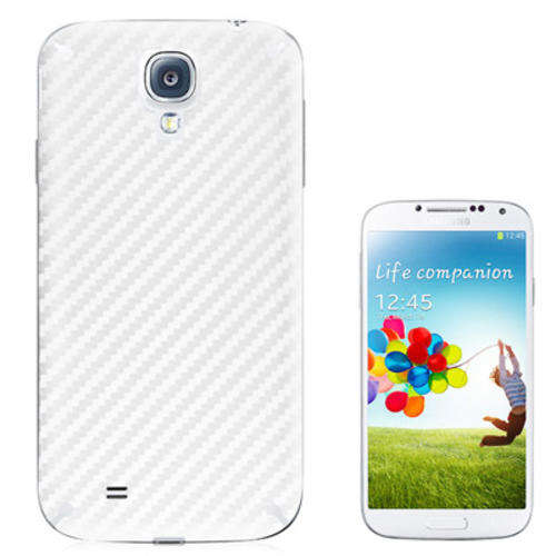 Samsung Galaxy S4 Carbon Fiber Texture Skin White