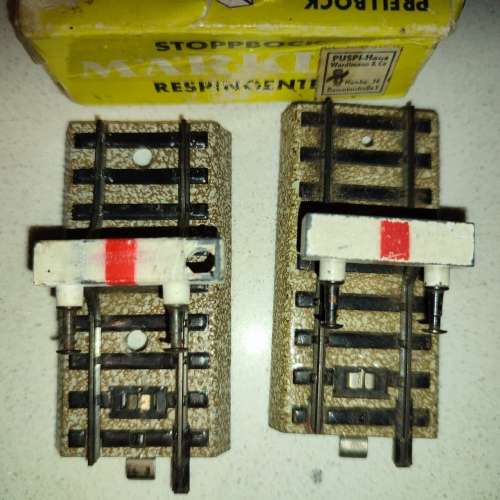 2 x Märklin Stop Blocks - M-Track