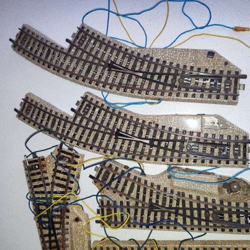 Märklin M-Track Curved and Straight Turnouts