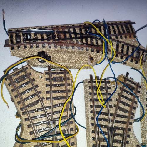 Märklin M-Track Curved and Straight Turnouts