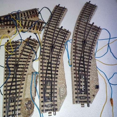 Märklin M-Track Curved and Straight Turnouts