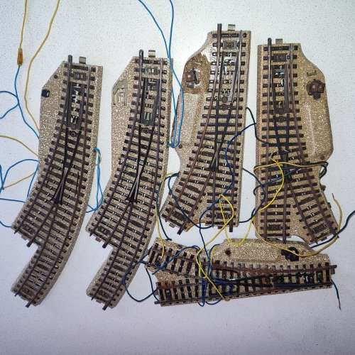 Märklin M-Track Curved and Straight Turnouts