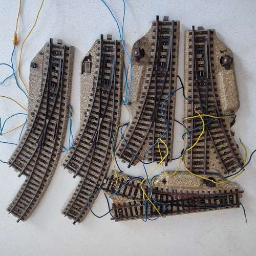 Märklin M-Track Curved and Straight Turnouts