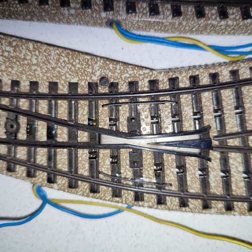 2 x Märklin M-Track 5141 Curved Turnouts