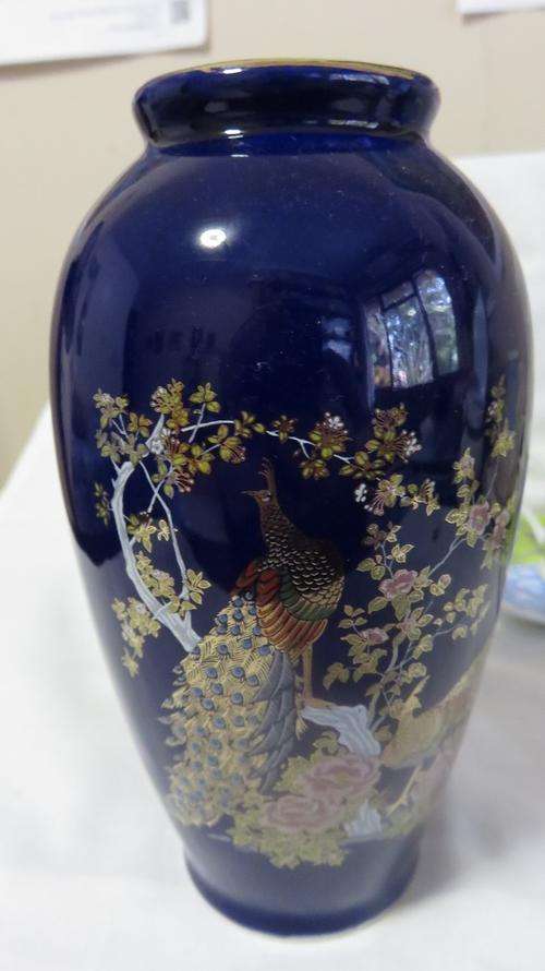 large cobalt blue vase