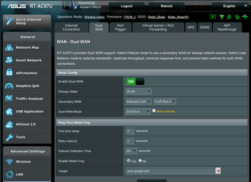 ASUS RT-AC87U AC2400 Dual-Band Wi-Fi Gigabit Router