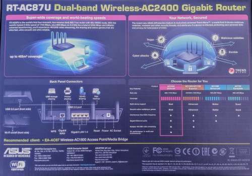 ASUS RT-AC87U AC2400 Dual-Band Wi-Fi Gigabit Router