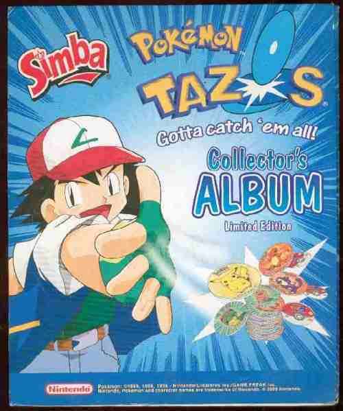 First Edition Pokemon Tazos + Collector's Album (Complete Collection)