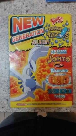 Johto Pokemon Tazos + Collector's Album (Complete Collection)