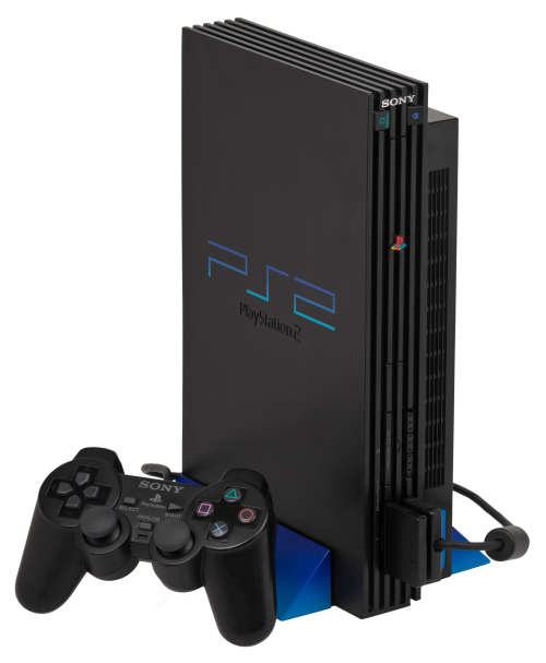 PS2 Console + Controller + 4 Games