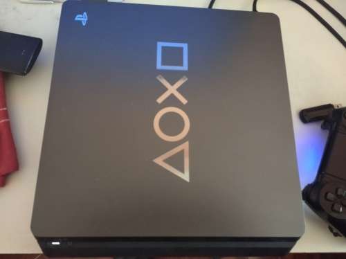 PS4 Slim Console + 2 Controllers + 50 Games (Days Of Play Edition)