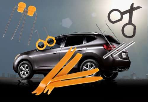 UNIVERSAL 12PC CAR RADIO, DOOR PANEL & DASH REMOVAL PRY TOOL KITS