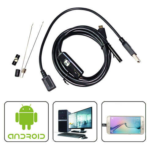 2M WATERPROOF ANDROID/PC BORESCOPE ENDOSCOPE CAMERAS