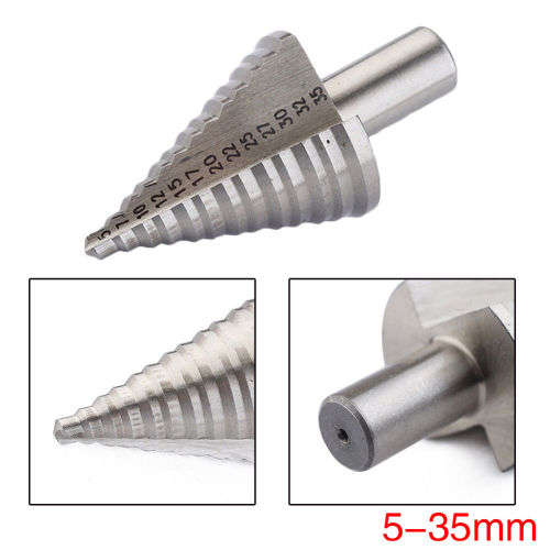 TITANIUM COATED HSS STEEL STEP CONE DRILL BITS