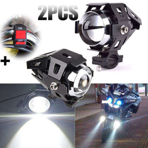 2 X 125W MOTORCYCLE LED U5 SPOT LIGHTS