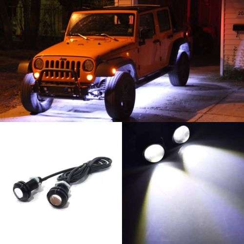 WHITE AND BLUE LED EAGLE EYE DAYTIME RUNNING LIGHTS