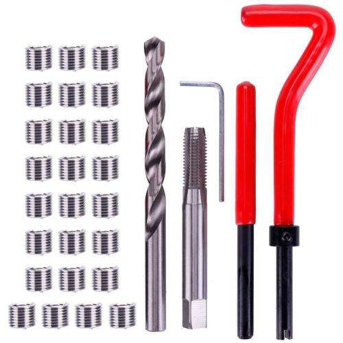 M6 SIZE 30PC HELLICOIL STRIPPED THREAD REPAIR KITS