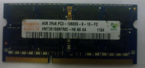 Hynix 4GB DDR3 Laptop 2Rx8 PC3-10600S-9-10-F2