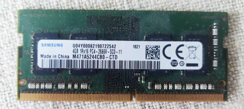 4GB DDR4 260 Pin Samsung 1Rx16PC4-2666V-SC0-11
