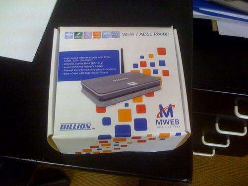Mweb Billion ADSL Wireless Router
