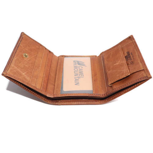 GENUINE TAN COLORED LEATHER WALLET