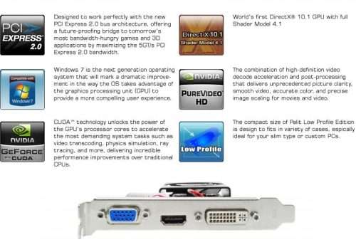 Palit GF210 1GB DDR3 - Graphics Card