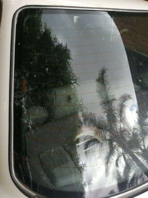 TOYOTA COROLLA REAR WINDCREEN SILVER MOULDING