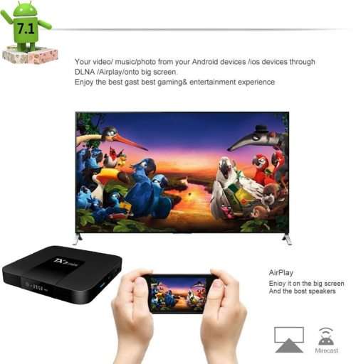 Android Smart TV Box TX3 Mini Android TV Box with S905W Quad Core 64 Bit 3D 4K