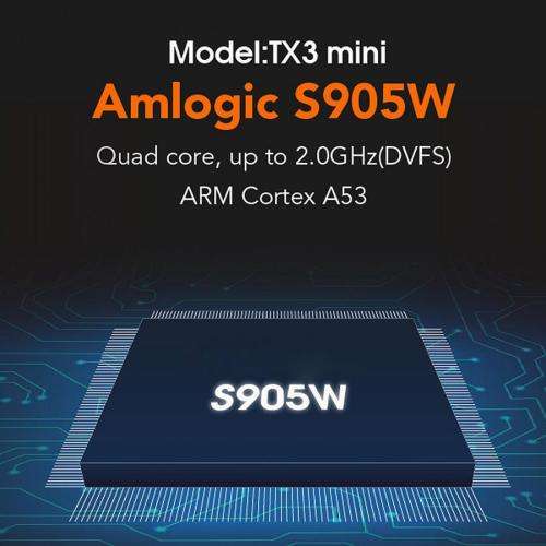 Android Smart TV Box TX3 Mini Android TV Box with S905W Quad Core 64 Bit 3D 4K